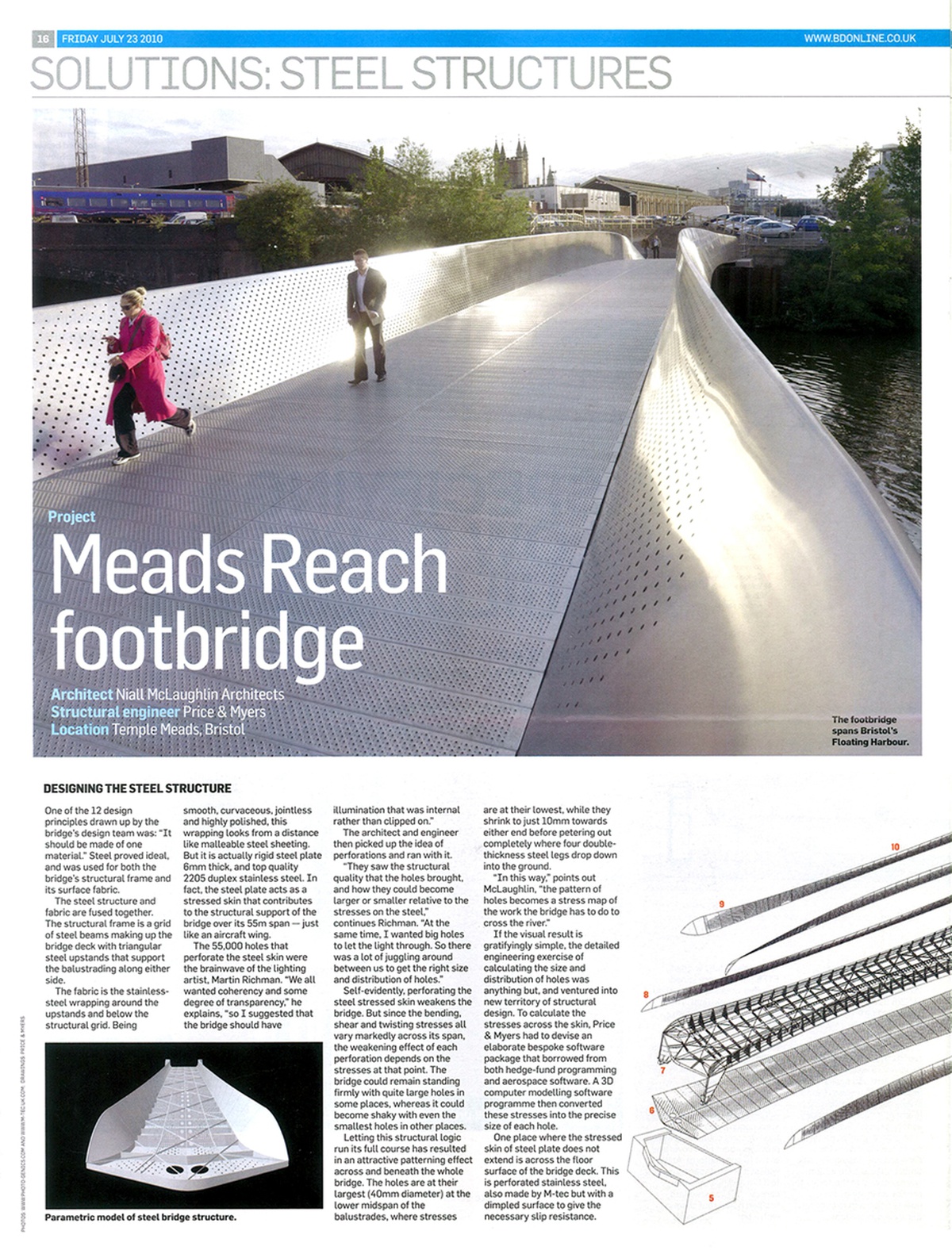 Meads Reach Footbridge - Building Design