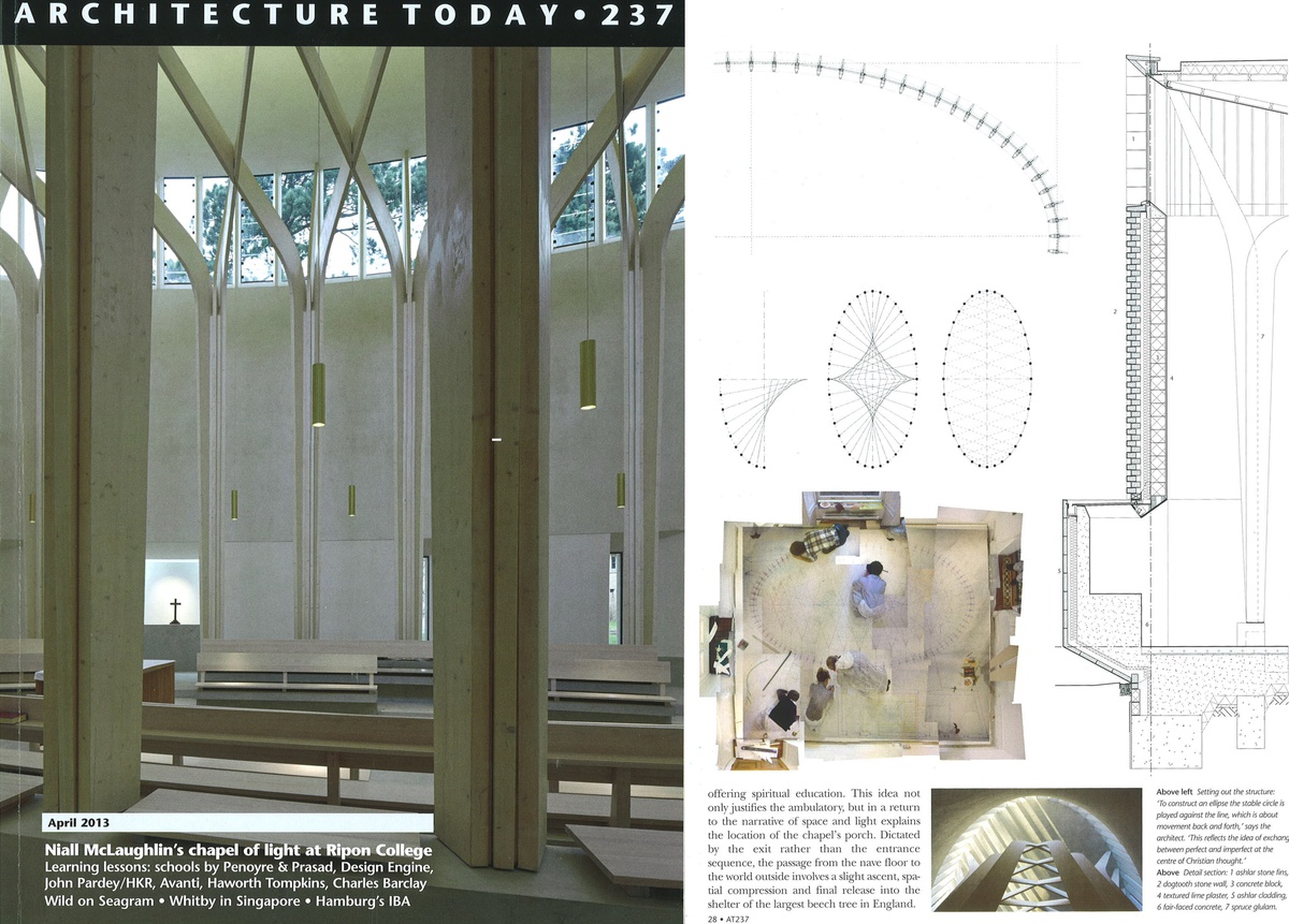 Mary Ann Steane Article in Architecture Today on Ripon College Chapel