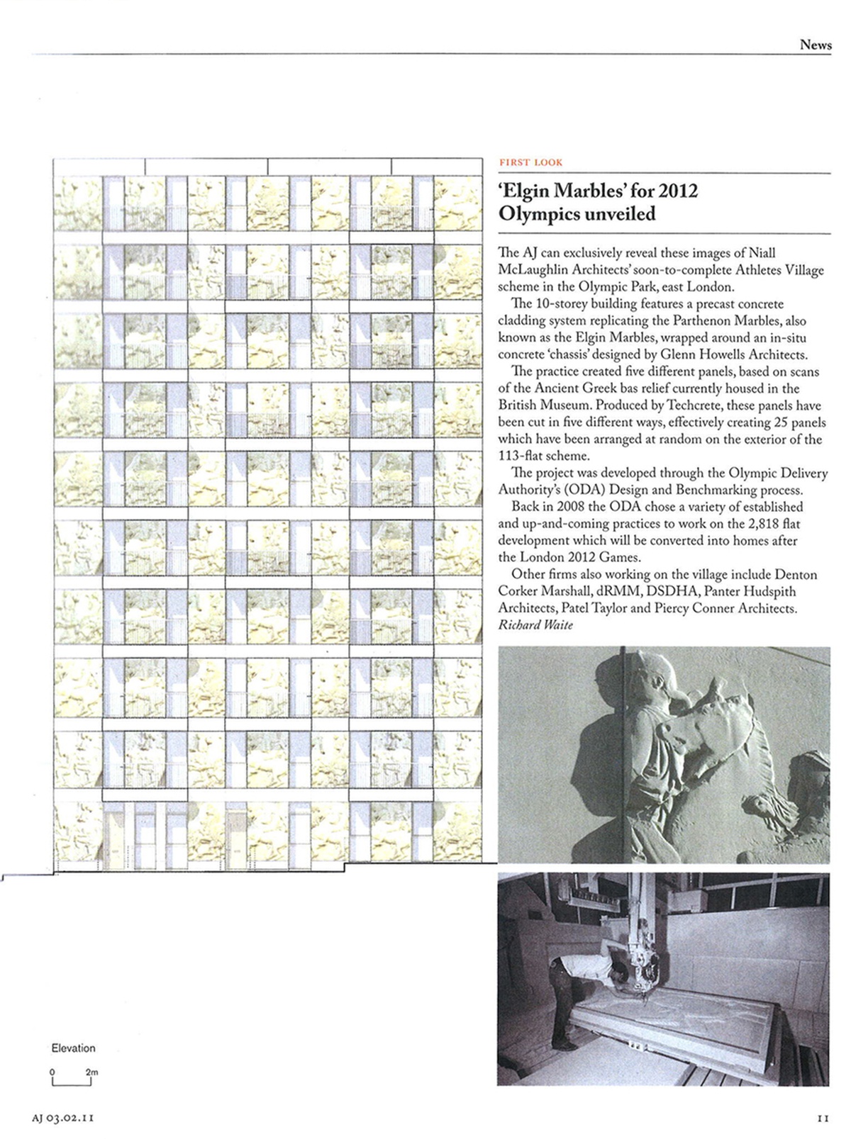 First Look, ‘Elgin Marbles’ for 2012 Olympics Unveiled - Architects’ Journal