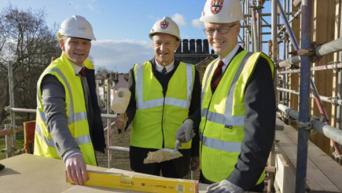 Jesus College Topping out
