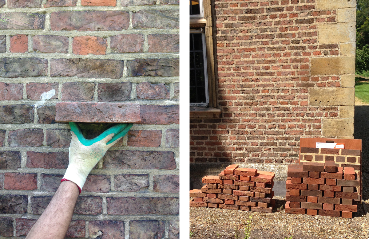 Brickwork at Magdalene College Cambridge