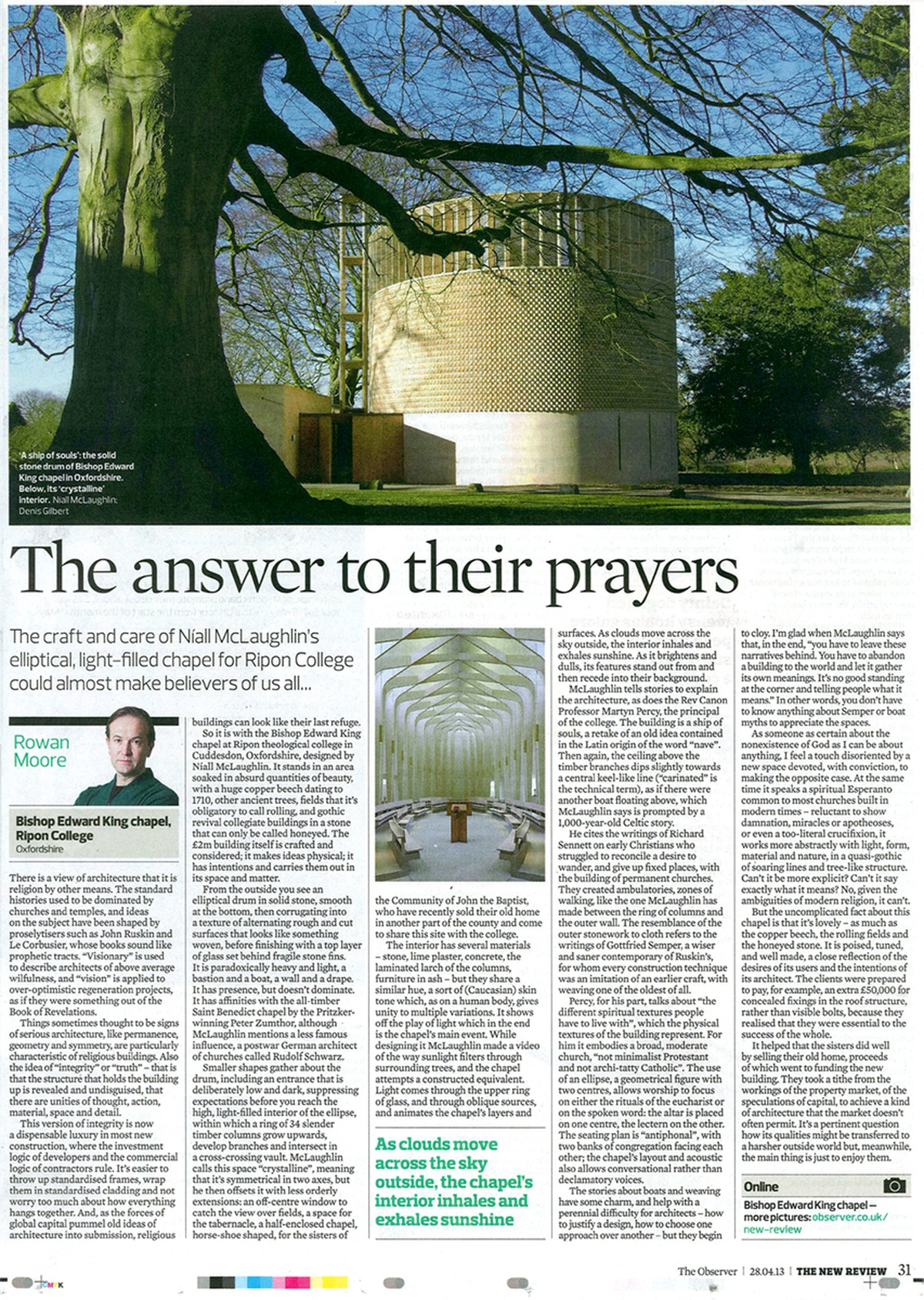The Answer to Their Prayers - The Observer